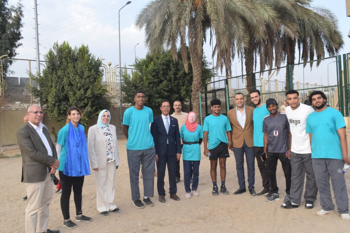 رئيس جامعة بنها يشهد فعاليات المهرجان الرياضي الثالث لذوي الهمم