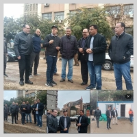 رئيس جامعة بنها يتفقد المنشآت الجامعية وإزالة آثار مياه الأمطار