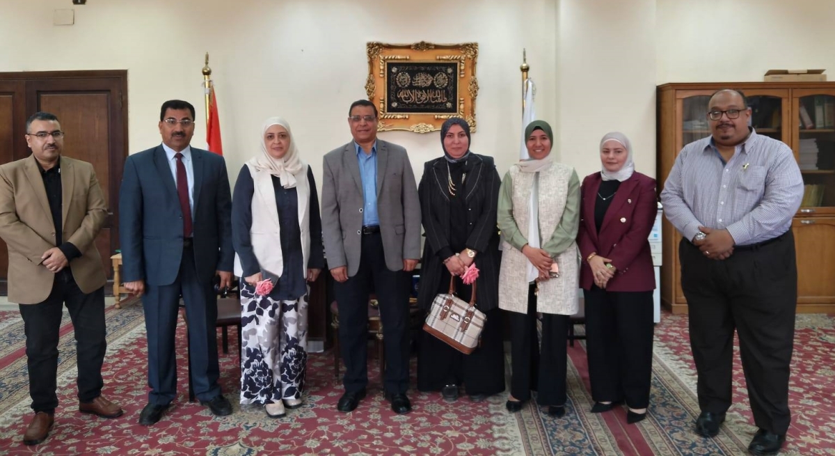 كلية التربية تستقبل أعضاء فريق زيارة الدعم الفنى لوحدات الارشاد الاكاديمي بالجامعة