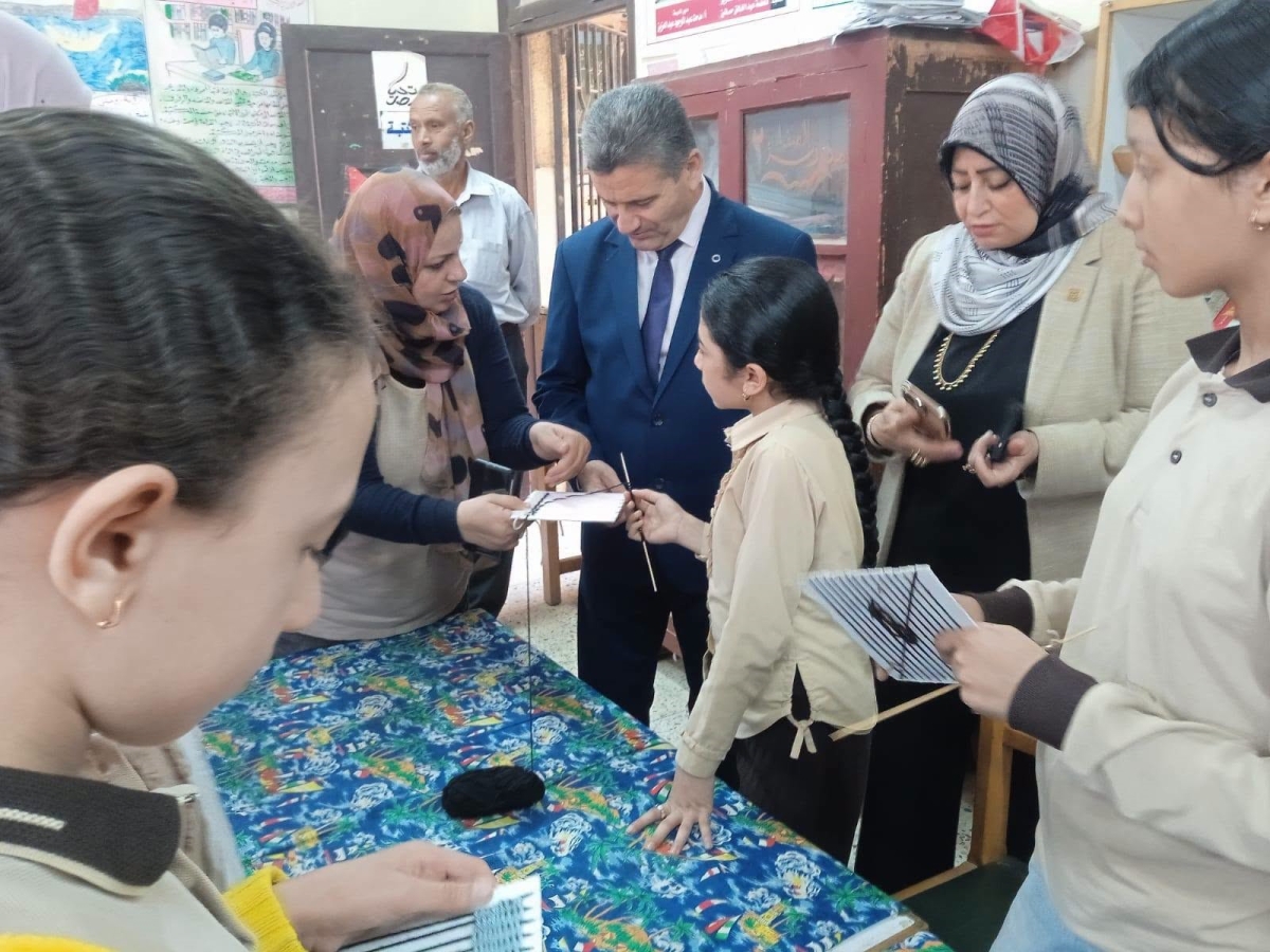 جامعة بنها تنظم قافله ضمن " مبادرة ريادي صغير " بمدرسة الصفا ٢ بطوخ